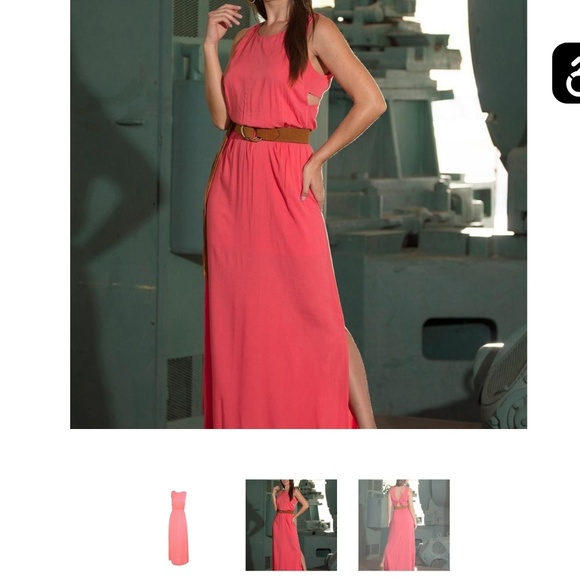 Stefano Di Roma Dresses & Skirts - STEFANO DI ROMA CORAL MAXI DRESS M